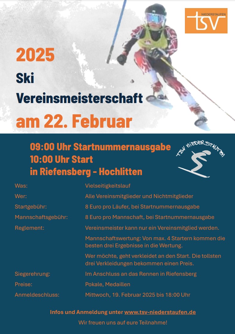 Flyer Skikurs Kinder 2023